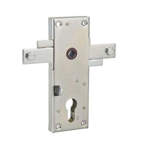 Thirard – Serrure électrique pour porte de garage – 2 points latéraux – Mécanisme pêne dormant carré 8 mm – Coffre acier cambré – Bouton de décondamnation intérieur