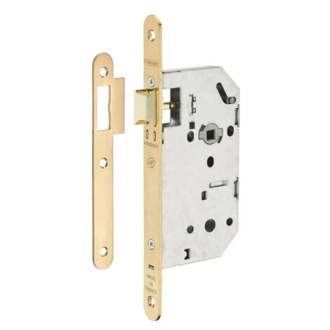 Thirard – Serrure encastrable monomax nf pour porte intérieure – Coffre acier embouti – Têtière ronde – Dimensions 68x147.5mm – Certifiée NF niveau 2
