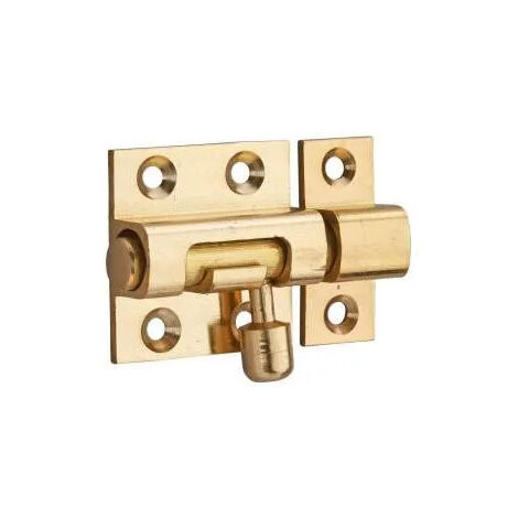 THIRARD - Targette pour porte de meuble, laiton, pêne Ø 8mm, 30x30mm - THIRARD