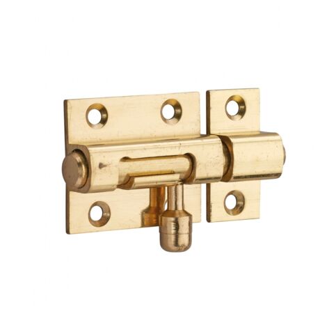 THIRARD - Targette pour porte de meuble, laiton, pêne Ø 8mm, 35x30mm - THIRARD