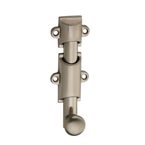 THIRARD - Verrou à plaquer pour fenêtre, à coulisse, 100mm, nickel satin - THIRARD