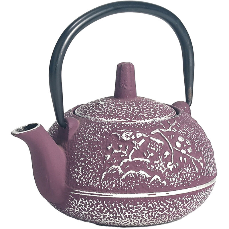 Petite théière de type japonaise Aubergine en fonte 0.3 litre