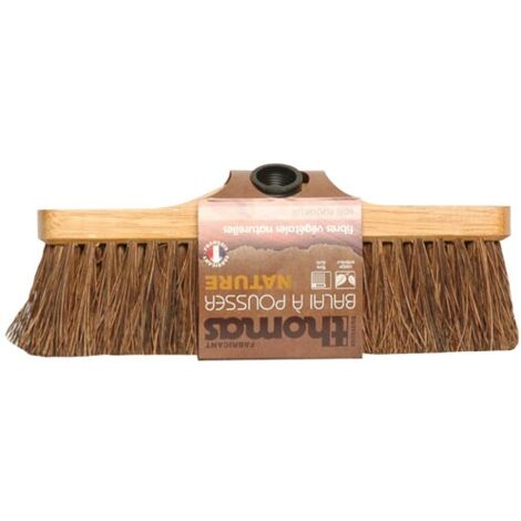 THOMAS - Balai a pousser fibre longue vegetale