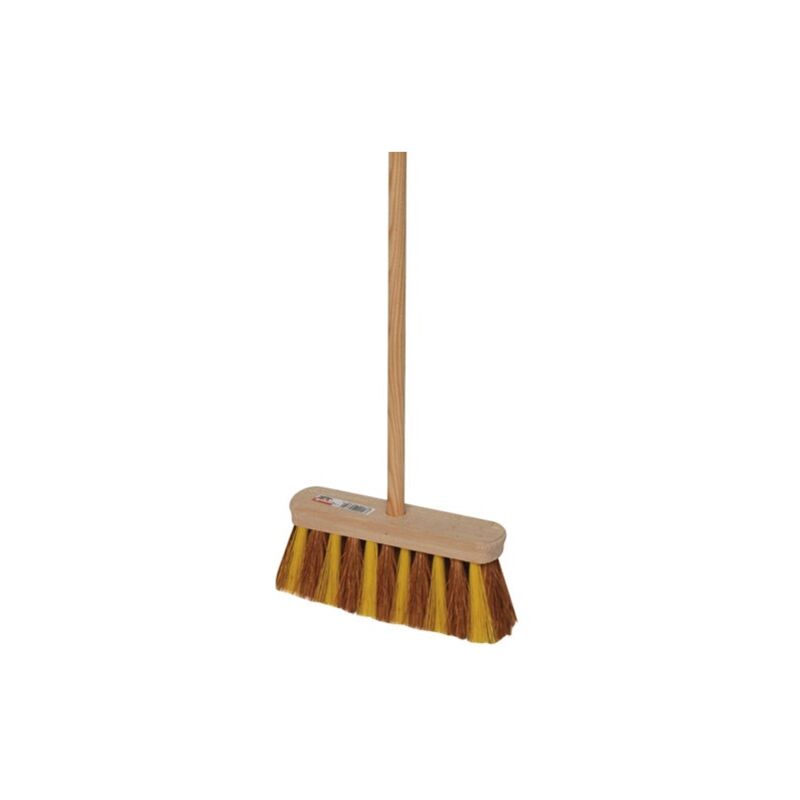 Newman /& Cole Brosse de jardin rigide avec manche en bois 2