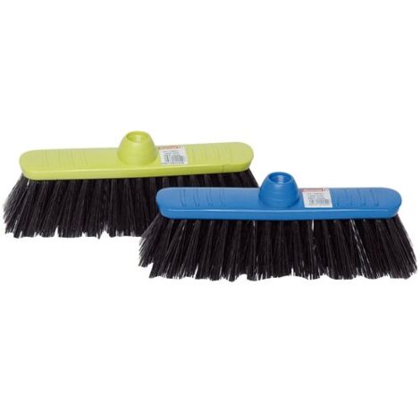 THOMAS - Balai fibre dure pvc noir ondulé