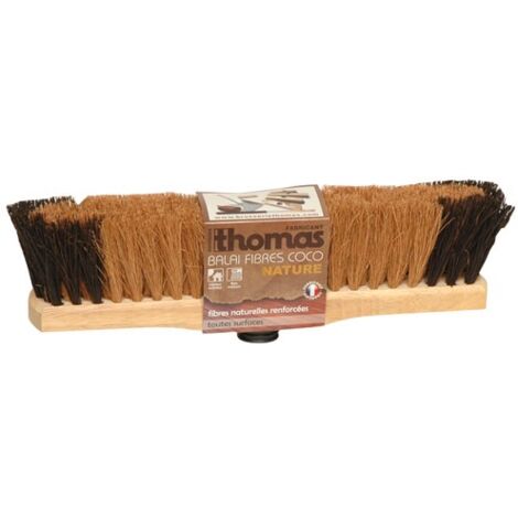 THOMAS - Balai nature coco moustache fibres naturelles renforcées 38