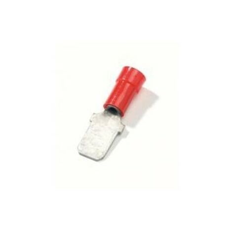 Thomas & Betts RA63M - Cosses (x100) M‚le - section 0.5-1.5mm≤ - partiellement isolé - Rouge
