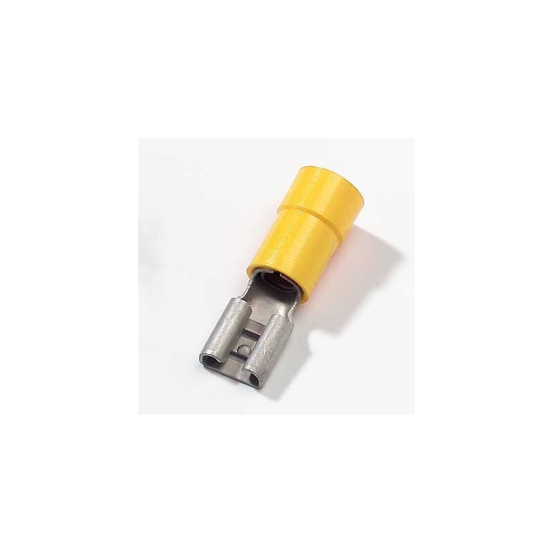 Thomas&betts - RC63 - Terminals (x50) female - section 4-6mm≤ - partially insulated - Yellow