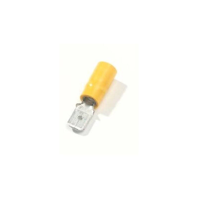 Thomas&betts - RC63M - Terminals (x50) Male - section 4-6mm≤ - partially insulated - Yellow