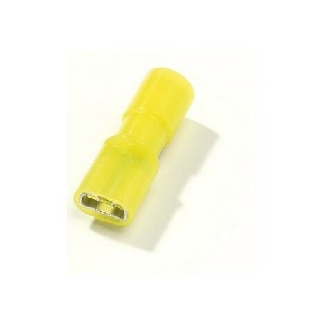 Thomas & Betts RC63V - Cosses (x50) femelle - section 4-6mm≤ - entièrement isolé - Jaune