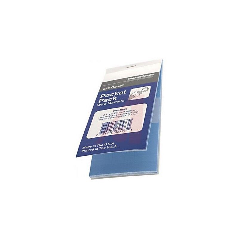 

WM-BW5 - Pocket Pack hijo marcadores - Auto laminante - Thomas&betts