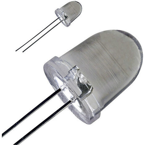 Thomsen LED-10-40.000W LED bedrahtet  Weiß Rund 10 mm 40000 mcd 20 ° 30 mA 3.6 V