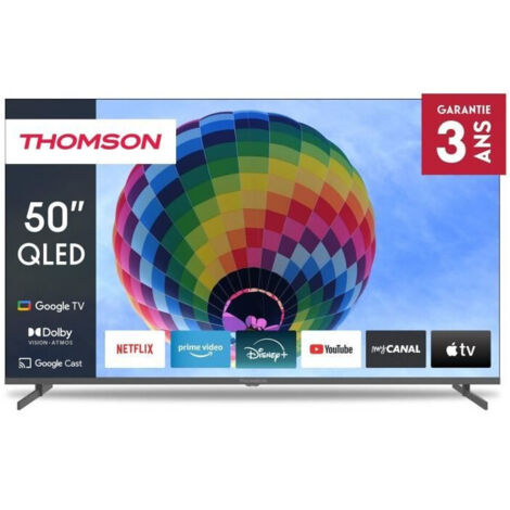 THOMSON 50QG4S14 - TV QLED 50 (126 cm) - 4K 3840x2160 - HDR 10 - Google TV - 2xHDMI 2.1 + 2xHDMI 2.0