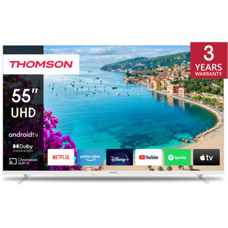 Thomson 55UA5S13W TV 139.7 cm  55 pollici  4K Ultra HD Smart TV Wi Fi Bianco