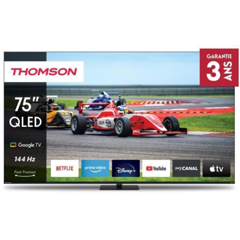 Thomson 75QG7C14 - TV QLED 75 (189 cm) - 4K UHD 3840x2160 - 144 Hz - Dolby Vision/Atmos - Google TV - 2xHDMI 2.1 + 2xHDMI 2.0