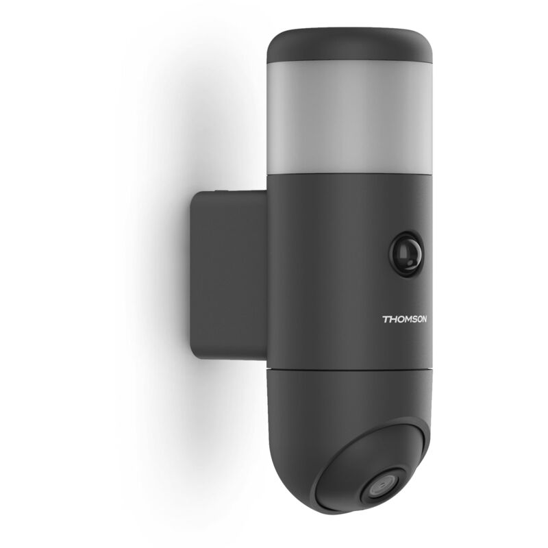 Thomson - Caméra extérieure connectée, rotative, motorisée, éclairage intégré - Rheita 100 512511
