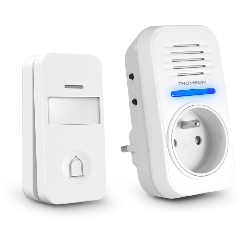 Thomson - Carillon sans fil sans pile avec prise gigogne portée 150m 513131