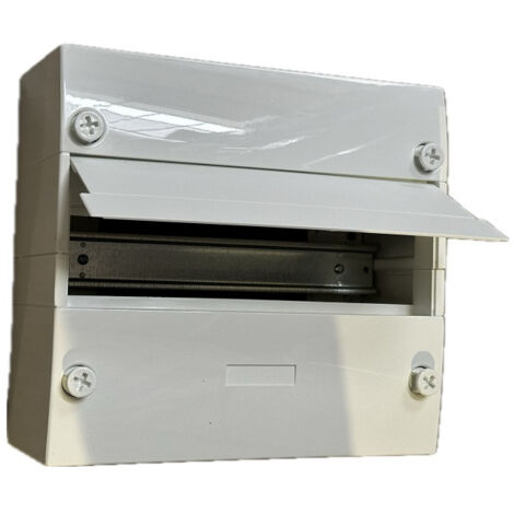 Thomson – Coffret électrique nu 1 rangée 13 modules blanc – Volet de fermeture intégré – Indice de protection IP30 – Rail DIN – 3 borniers – THT13MOD