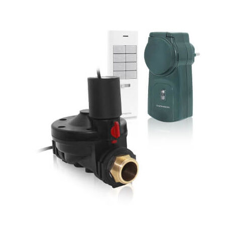 Thomson – Électrovanne télécommandée arrosage extérieur – Prise extérieure IP44 – Portée 150 m – Compatible Thombox – 510736