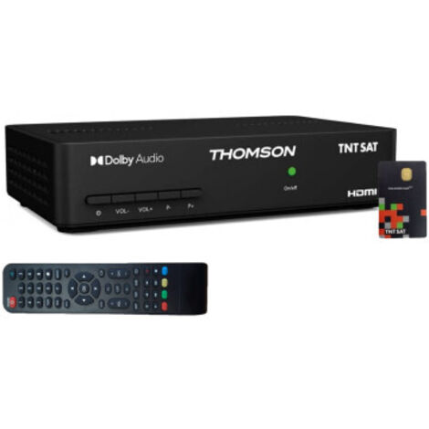 THOMSON Récepteur Reconditionné TV Satellite Full HD + Carte d'accès TNTSAT V6 Astra 19.2E