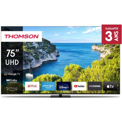 Thomson – Téléviseur LED 75 pouces UHD 4K – Smart TV avec Bluetooth 5.0 – Garantie 2 ans pour expérience immersive - 75UG5C14