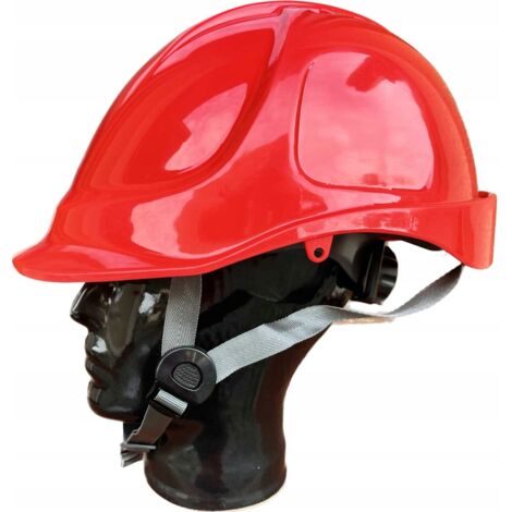 THOR INDUSTRIAL 4-Punkt-Arbeitshelm ROT