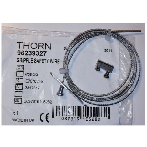 Thorn 96239327 Aufhängungsset – Ø1 mm Stahlkabel und verstellbarer Befestigungsmechanismus