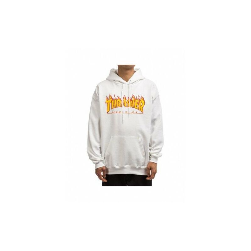 

Sudadera Flame Hood White Unisex- Talla M - Thrasher