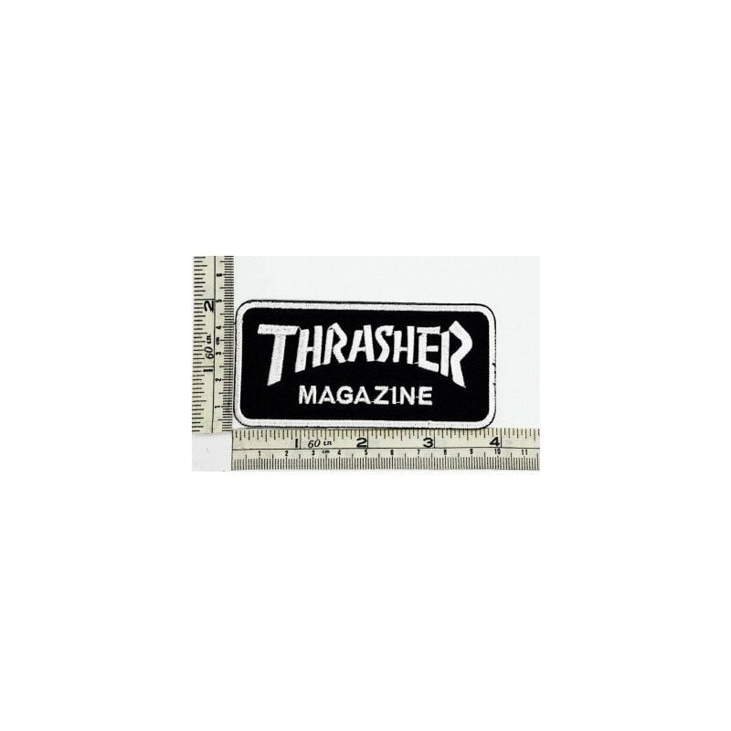 

Parche negro logo - Thrasher
