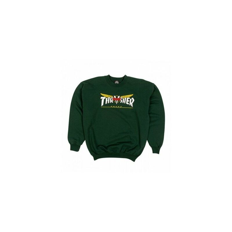 

Venture Collab Crew Sudadera, Hombre, Forest Green. Talla L - Thrasher