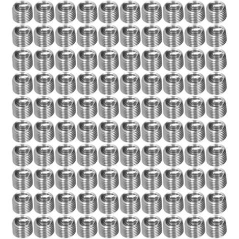 [Thread Inserts] SUS304 Kit M6x1 100Pcs réparation filetage pour aluminium/femelle 1.5D/2D/3D