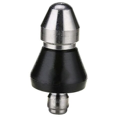 Thread Pressure Washer Jet Connect Drain Nozzle Portable Industrial Sewer Pipe Debris Dust Cleaning Dredging(1pcs, Black)
