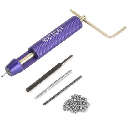 Thread Repair M2 Out, 50 Stück M2 X 2D Gewindeeinsätze Gewindereparatur M2 Kit, Einsatz Edelstahl Spiraldraht Spiralgewindeeinsätze Spiraleinsatz Kit