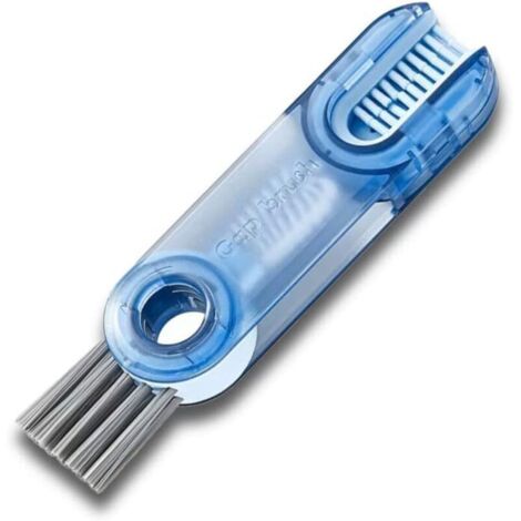 Three-in-one multifunctional cleaning brush: crevice cleaning brush, water bottle cleaning brush, cup lid cleaning brush
