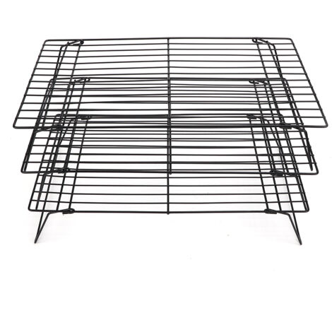 Three Layers Nonstick Cooling Rack Grid Baking Tray Kitchen Bread Cake Rack Pastry Making Tool40x25x9cm