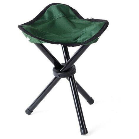 Three-Legged Camping Stool, Lightweight and Portable Folding Chair, Small Three-Legged Canvas Stool for Outdoor Activities Like Fishing, Beach, BBQ, Picnic, Travel and Hiking