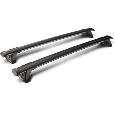 Thru Black, coppia barre portatutto in alluminio - 149 cm