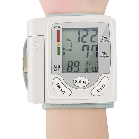 THSINDE Automatisches Handgelenk-Blutdruckmessgerät Tonometer Meter Digitaler LCD-Bildschirm Tragbares Blutdruckmessgerät für das Gesundheitswesen Weltweiter Verkauf,, THSINDE