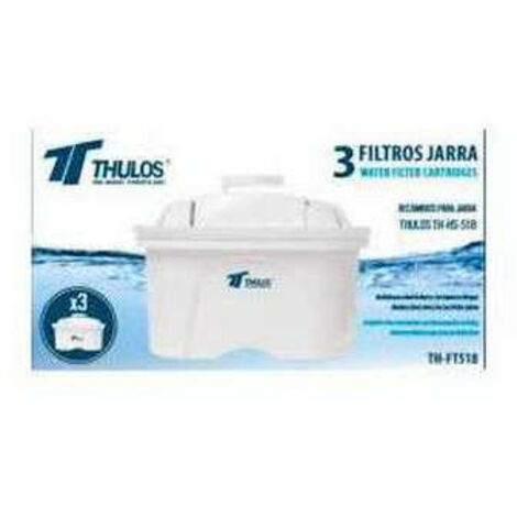 Thulos - 3 Recambios para Jarra Purificadora De Agua Th-Hs-518
