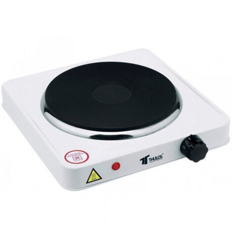 THULOS hornillo electrico 1 placa 1000w thce1000 , Hornillo eléctrica compata y portátil1 quemadorExterior de hierroQuemadores fabricados en acero inoxidable duradero