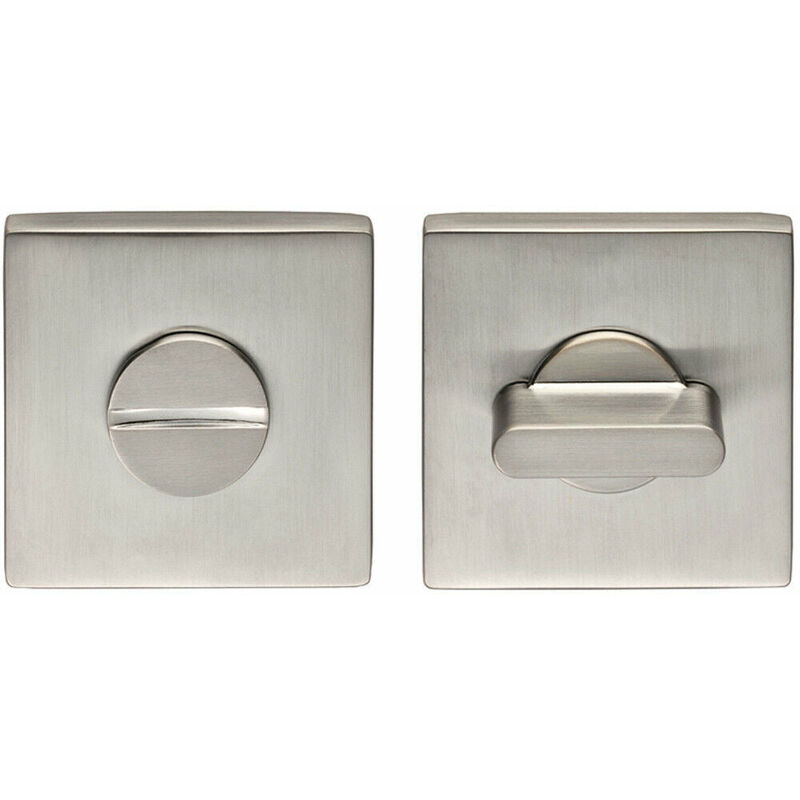 Thumbturn Lock And Release Handle Concealed Fix Square Rose Satin Chrome