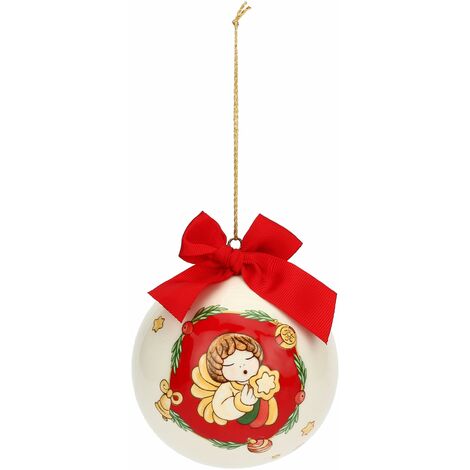 THUN - Pallina di Natale Special Edition in Porcellana, Addobbo Natalizio per Albero di Natale, Idea Regalo, Ø 10 cm