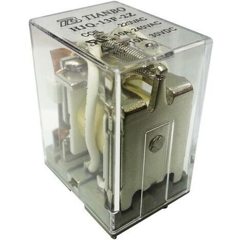 Tianbo Electronics HJQ-13F-2Z - 220/240VAC Relais enfichable 230 V/AC 15 A 2 inverseurs (RT) 1 pc(s) Y883251