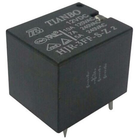 Tianbo Electronics HJR-3FF-S-Z 5VDC Relais pour circuits imprimés 5 V/DC 15 A 1 inverseur (RT) 1 pc(s) Y883951