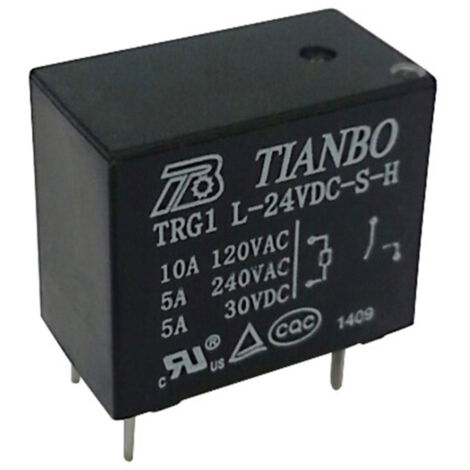 Tianbo Electronics TRG1 L-S-H 24VDC Relais pour circuits imprimés 24 V/DC 3 A 1 NO (T) 1 pc(s)