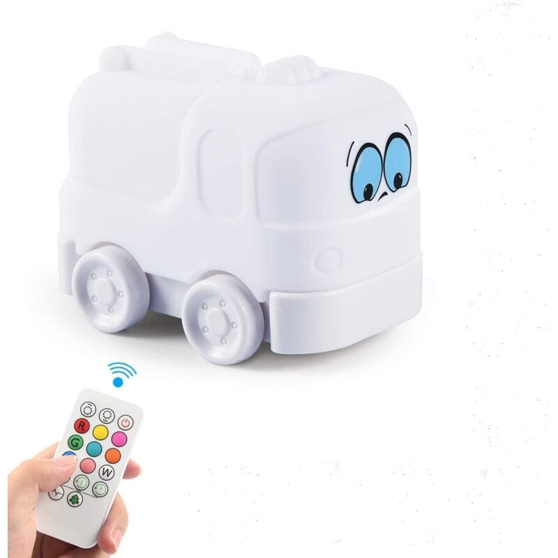 Fitags - Tianhaixing Veilleuse Enfant Chambre Lampe Veilleuse Bébé Multicolore Rechargeable led Veilleuse 9 Couleurs Veilleuse Camion de pompiers,