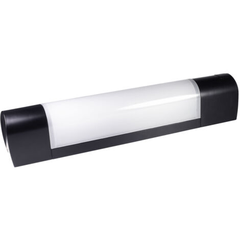 Tibelec – Applique murale noire pour tube S19 13W maxi – Design moderne minimaliste – Installation facile pour éclairage sur mesure