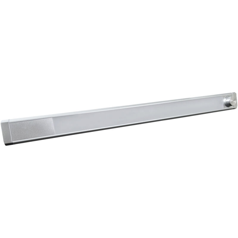 Tibelec - Réglette led Argent 8W, 560 lm, intensité variable 3000 à 6500K, cordon alimentation integré, garantie 5 ans Tibelec - Réglette led Argent 8W, 560 lm, intensité variable 3000 à 6500K, cordon alimentation integré, garantie 5 ans