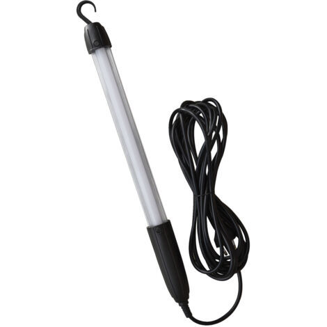 Tibelec – Baladeuse de chantier LED 10W 800 lumens – Câble 5m avec crochet – Éclairage blanc-neutre 4000K – Idéale pour chantiers humides