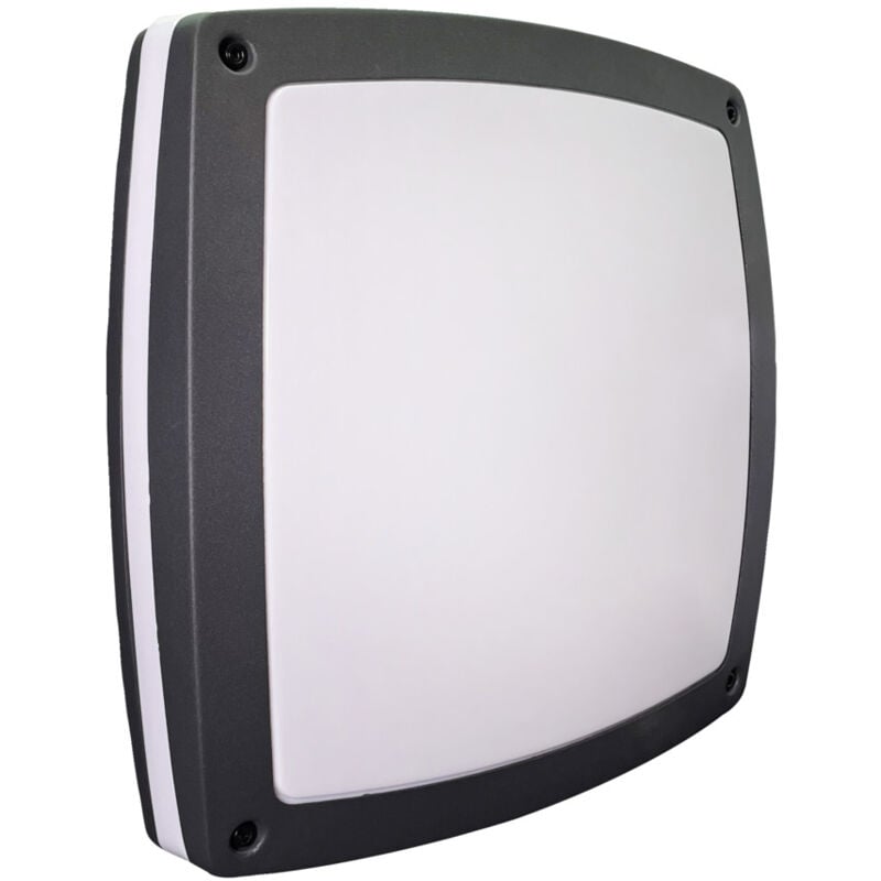 Isida Hublot Carré Alu Gris Sans Lampe 2x23W Max E27 IP54 – Élégance et Polyvalence pour Votre Éclairage - Tibelec